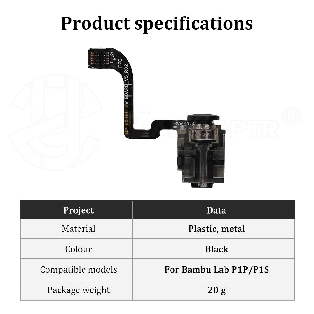 Für Bambu Lab X1 X1C P1P P1S A1 A1mini Extruder Filament Sensor Ersatzteile für 3D-Drucker Zubehör