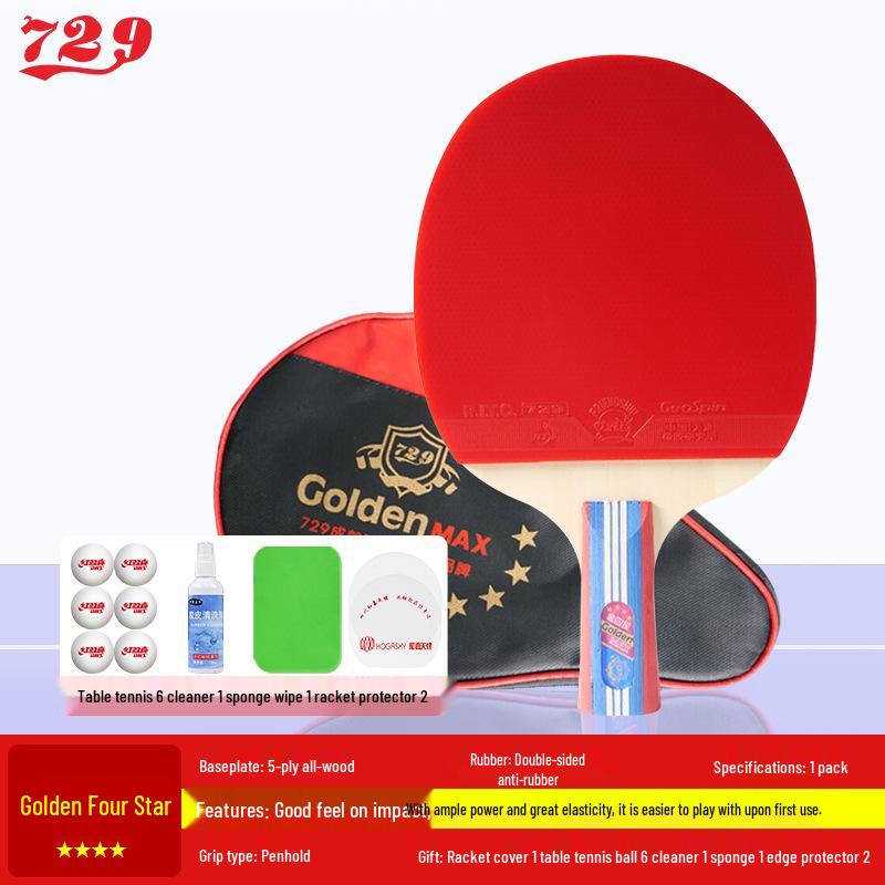 Genuine 729 Table Tennis Racket 123456789 - Beginner To Pro Level