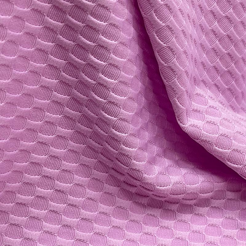 Polyester Circular Jacquard Swimsuit Fabric with Breathable Knitted Texture for Fashionable Bikini Sportswear