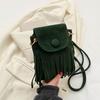 Nylon Bohemian Fringed Crossbody Bag Square Bag Tassel Shoulder Bag Bohemian Shoulder Bag  Daily