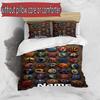 3pcs Duvet Cover Set (1*Duvet Cover + 2*Pillowcase, Without Core), Custom Name NFL Pattern Bedding Set, Home Bedroom Decor Gift