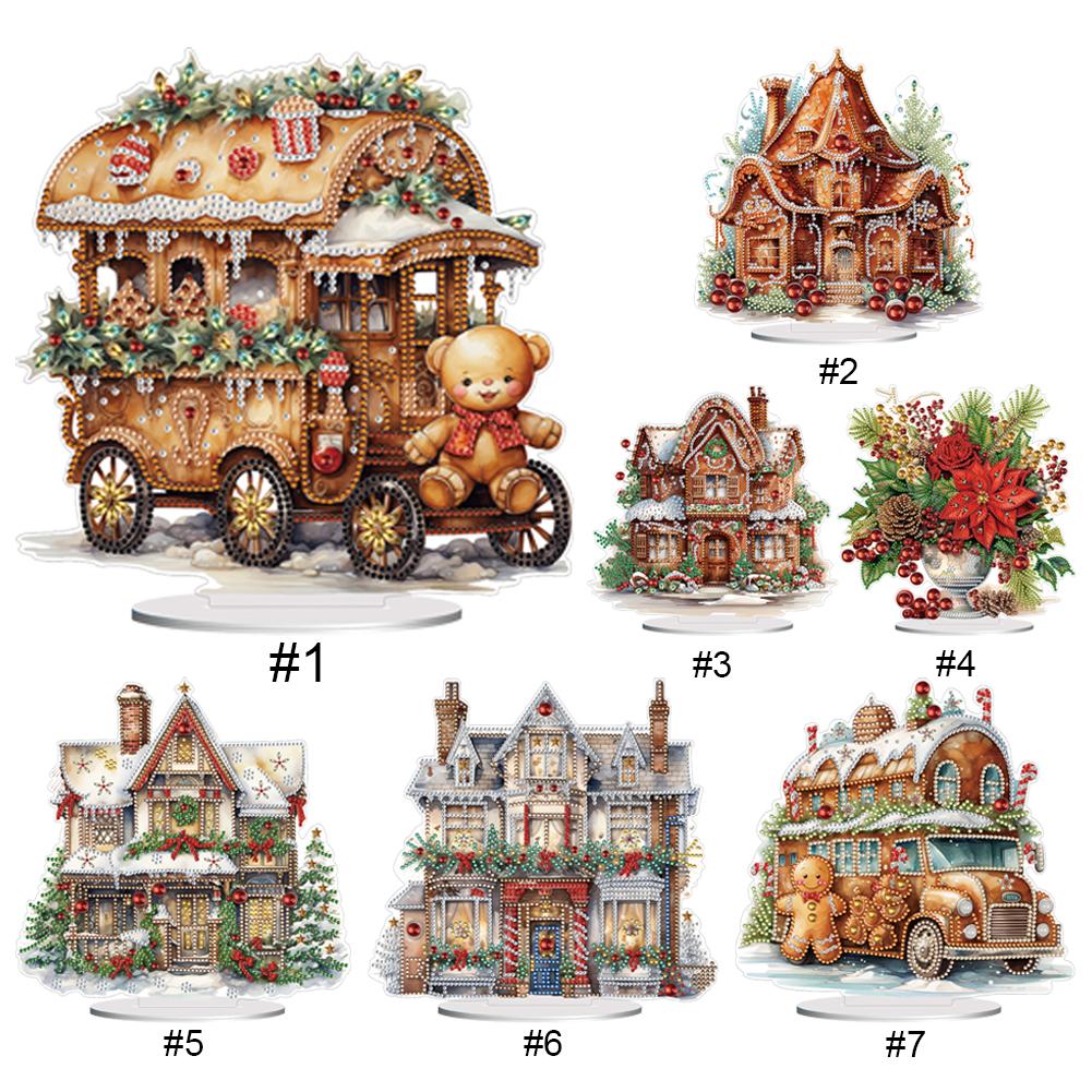 Special Shape Diamond Art Table Decor Christmas Diamond Painting Desktop Decor Desktop Diamond Painting Ornament