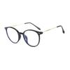 3PCS Ultralight TR90 Steel Wire Leg Finished Myopia Glasses Women Transparent Gray Oval Short-sighted Eyewear