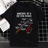 Anatomy Of A Fat Pew Pewer Tshirt Hunt Clay Pigeon Shooting Pure Cotton Shortsleev Summer Outdoor Clothing Graphic Tees