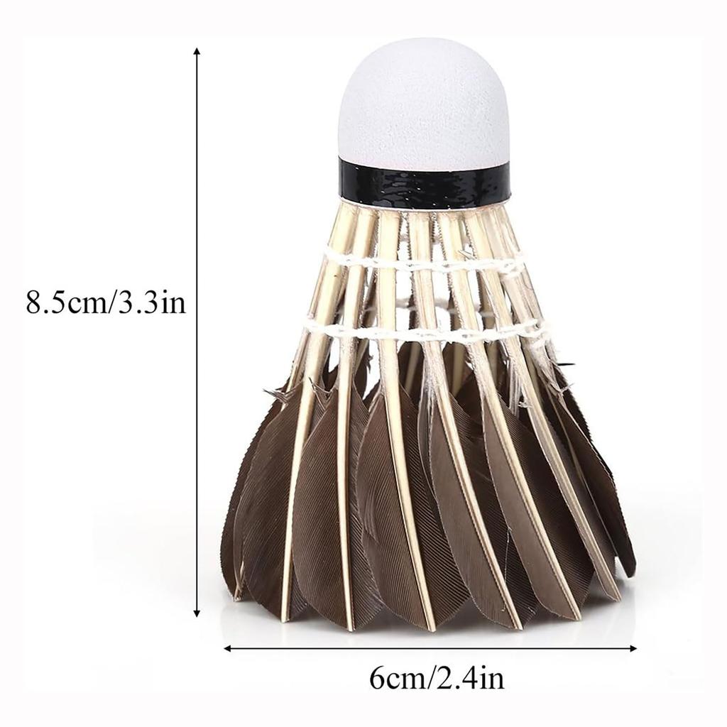 Chandini Badminton Replacement Barrels for and Indoor and Outdoor Set of 12 Shuttlecocks, Training, Practice, Competition, Use,