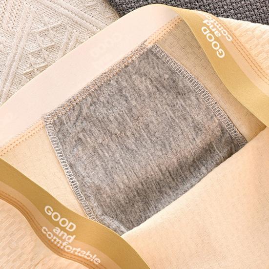 Herren-Boxershorts, mittelhoher Bund, elastischer Bund, Buchstabendruck, U-konvexe Shorts, atmungsaktiv, glatte Linien