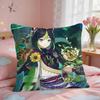 Tighnari Genshin Impact Cushion Cover Square Short Plush Pillow Case Living Room Sofa Home Decor Funda X