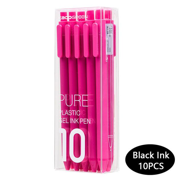 10pc Original Kaco Pen 0.5mm Gel Pen Signing Pen Core Durable Signing Pen Refill Smooth School OfficeWriting Stationery Supplies