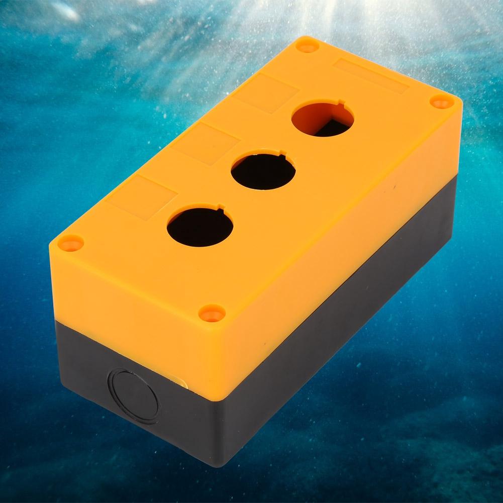 BX3 22mm Three Hole Push Button Switch Control Protective Box Case Waterproof