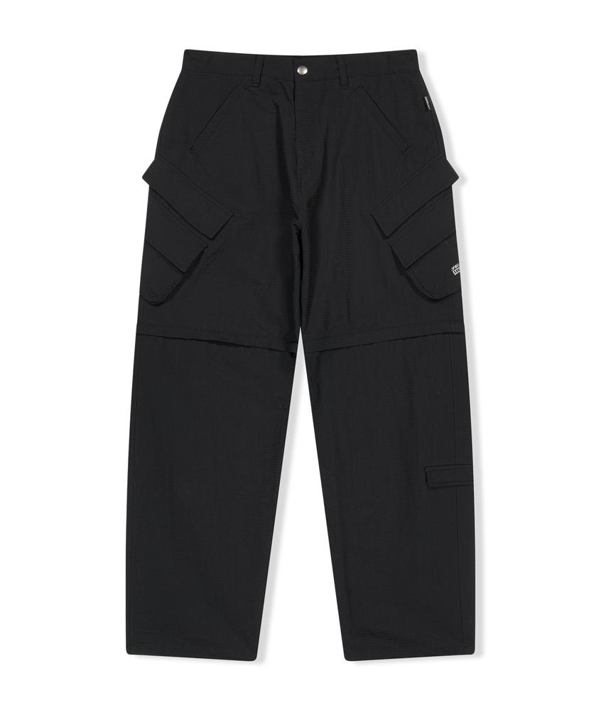 YESEYESEE Convertible Zip Off Pants Black