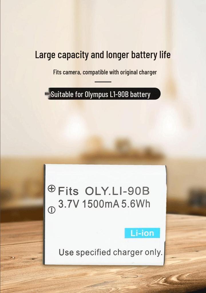 LI-90B Battery for Olympus TG Series Cameras (TG6, TG5, TG4, TG3, TG2, TG1)