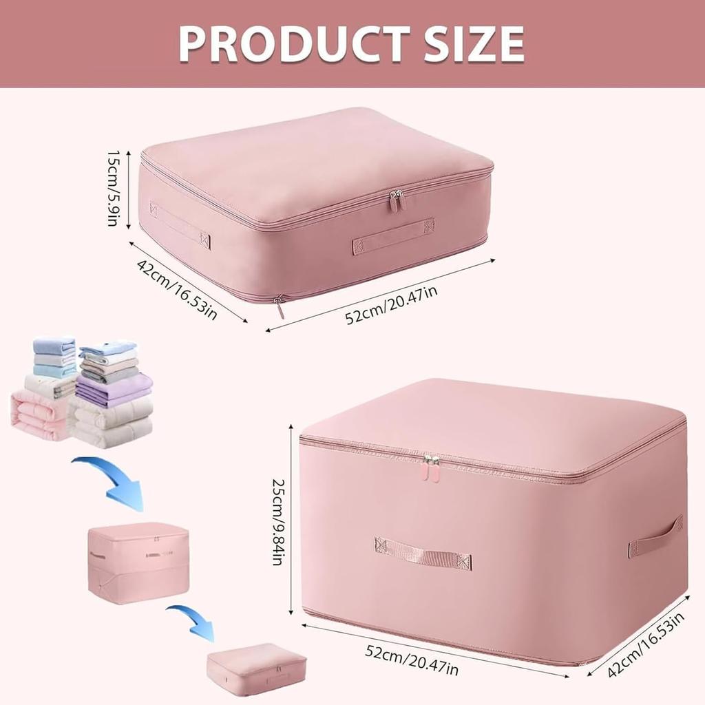 Ultra Space Saving Self Compression Organizer, Compression Bags for Storage, Space Saving Compression Moving Organizer Bags with Zipper, Compression