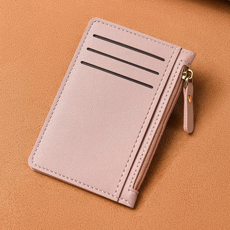 Ultra-thin Card Bag, Women's Small and Simple Multi-card Zipper Change Bag, Large-capacity ID Card Holder, Card Holder.