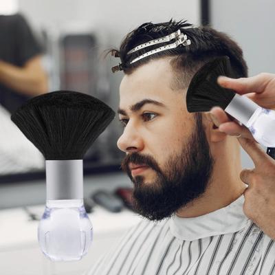 Bürste für gebrochenes Haar, sorgfältige Verarbeitung, weiches Werkzeug, transparent, breite Anwendungsborsten, zarter multifunktionaler Friseurgriff, Haarfegen