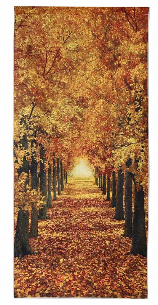 Noren Autumn Maple Row of Ginkgo Tension Room Dressing Privacy Faux Next.design Curtain, Long, 180cm, Leaves, Leaves, Carpet, Trees, Trees, Autumn,