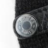 Pristine HERMES Baltimore Mittens Serie Metal Knit Gloves black cashmere S Used