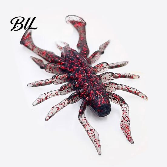 Floating Artificial Lure 8Pcs 6cm/2.8g Bionic Insect Soft Bait, Slow Sinking Lure, PVC Fishing Baits Swim Bait for Freshwater Saltwater Trout Crappie