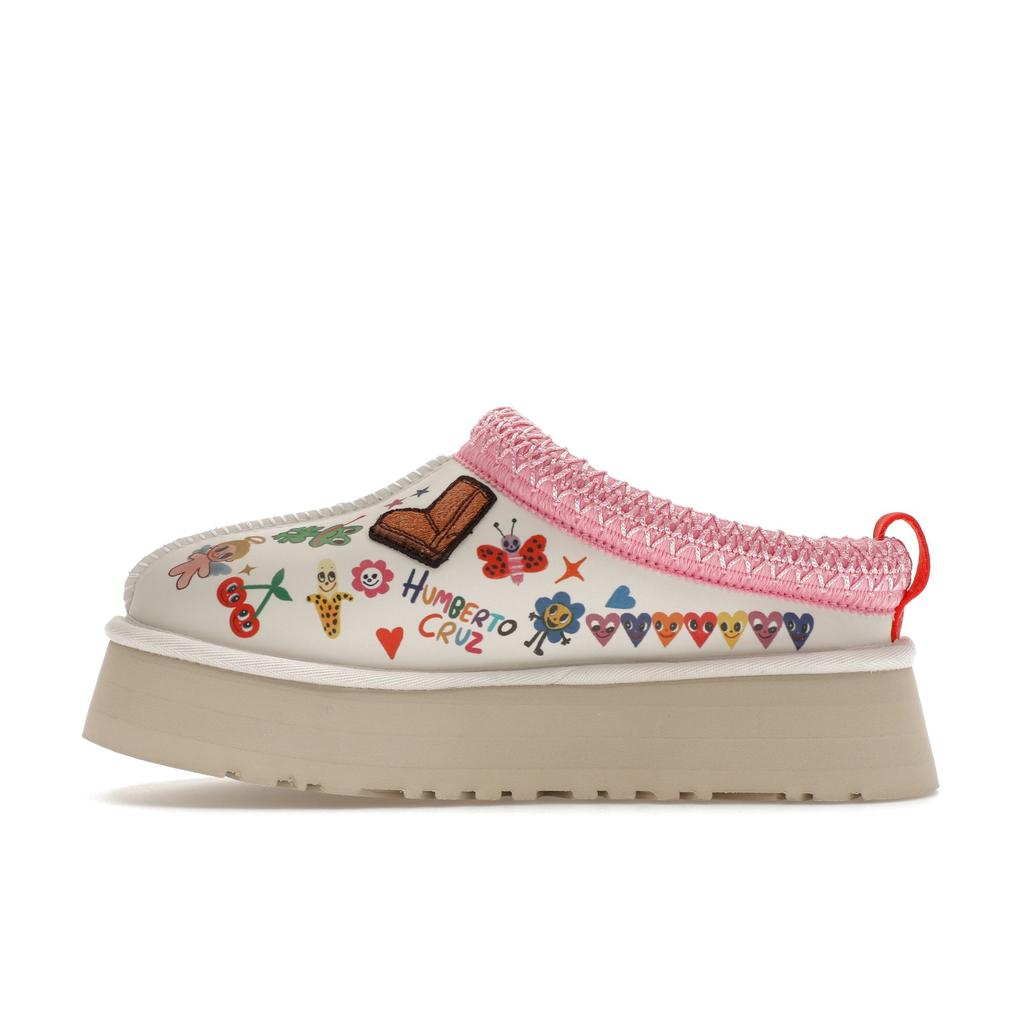 UGG Tazz Slipper Pop Sketch Damen Sneaker Rosa Weiß 1155751-WHT