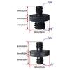 Tripod Adapter 1/4" Male to 1/4" Male to 3/8" Male Screw Connectors For GoPro Hero 13 12 11 10 9 Insta360 X5 X4 X3 DJI Action