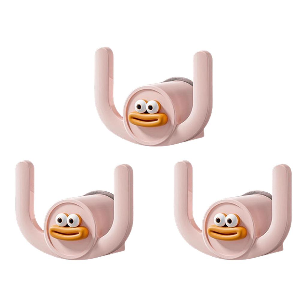 3 kusy Pevný Bez Vrtání Závěsný Háček do Koupelny Plastové Materiály Přenosný Doplněk pro Extra Úložný Prostor v Kuchyních