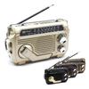 Portable AM/FM/SW Radio Solar Hand Crank Emergency Radio Support USB TF Card 800mAh Multi Band Radio with LED Flashlights