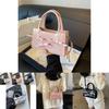 Chic Korean Style Bowknot Crossbody Bag In Black Beige Pink Silver For Women
