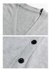 Men's V-neck Cardigan Sweater - Spring & Autumn Hong Kong Style Versatile Knitwear