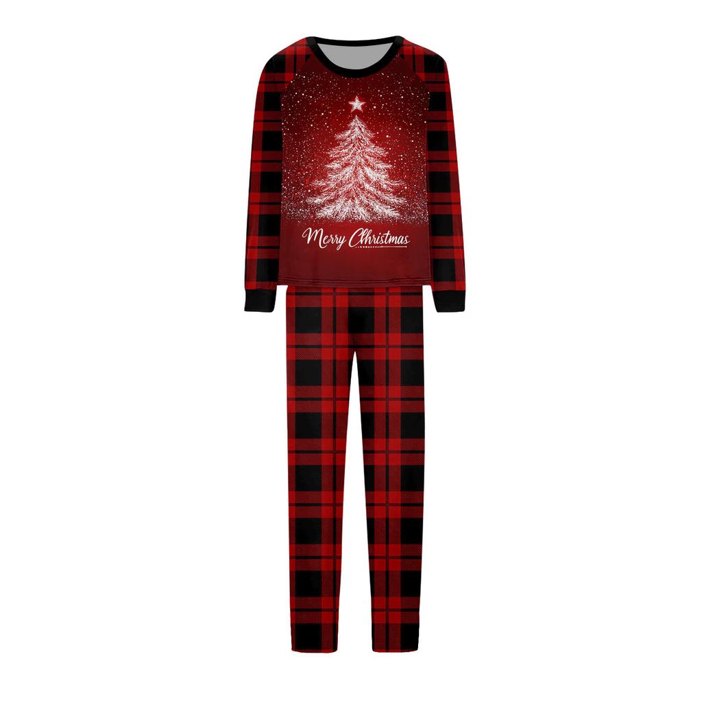 Druck Niedliches Familien-Set Pyjamas, Hauskleidung, Familien-Set Langarm-Oberteil Hosen-Set