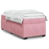 Bed Frame with Mattress - Maison Exclusive - 90x190 Cm - Pink Velvet - Washable Cover
