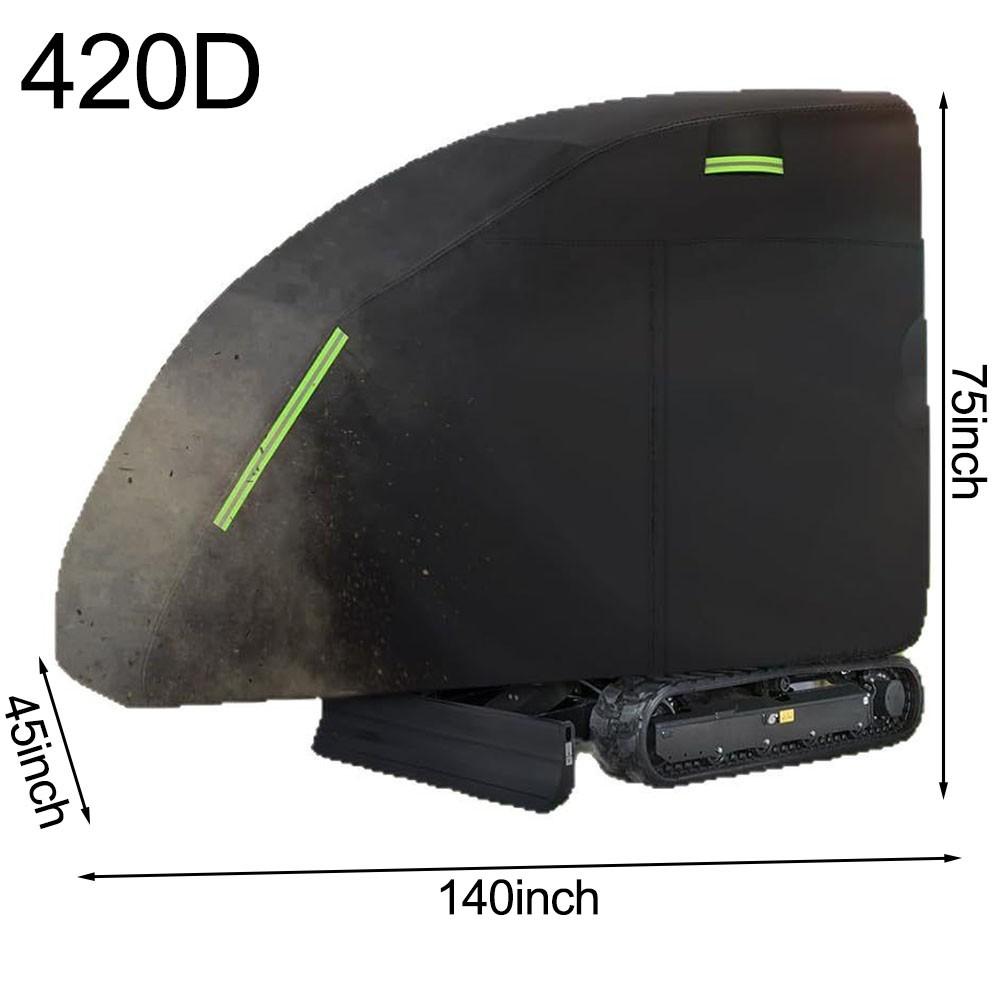 Heavy Duty Waterproof Cover for Mini Excavators 140x45x75 Inches Black