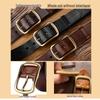 Men's Genuine Leather Retro Distressed Handmade Belt, Korean Style Casual Versatile for Jeans