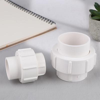 1Pc 20/25/32/40/50MM Double Female Thread PVC Union Connector Fish Tank Detachable Joint Garden Watering Irrigation Fittings