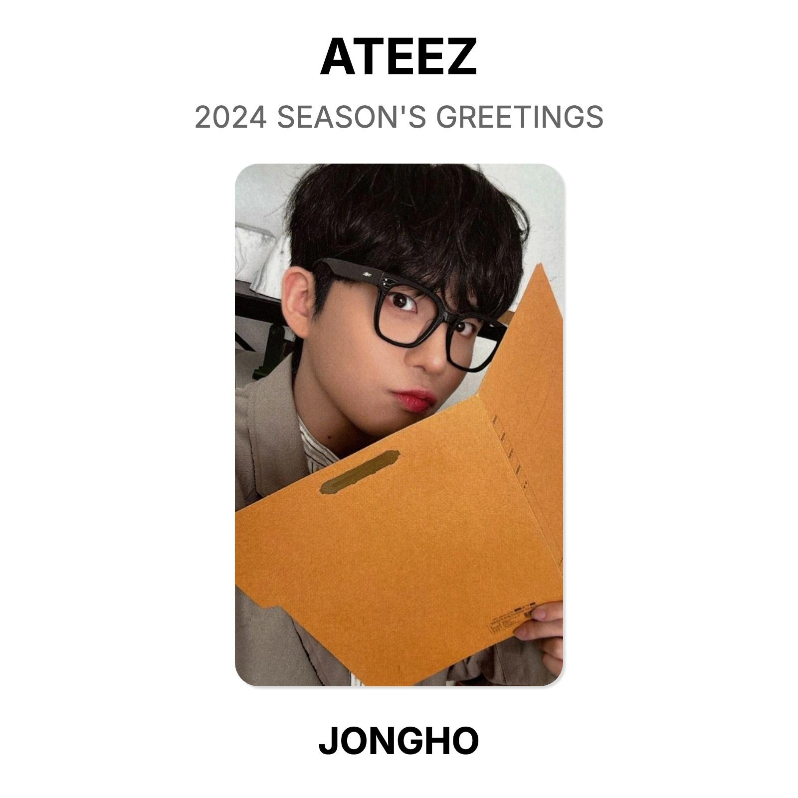 ATEEZ 2024 СЕЗОННЫЕ ПОЗДРАВЛЕНИЯ Официальная фотокарточка JONGHO