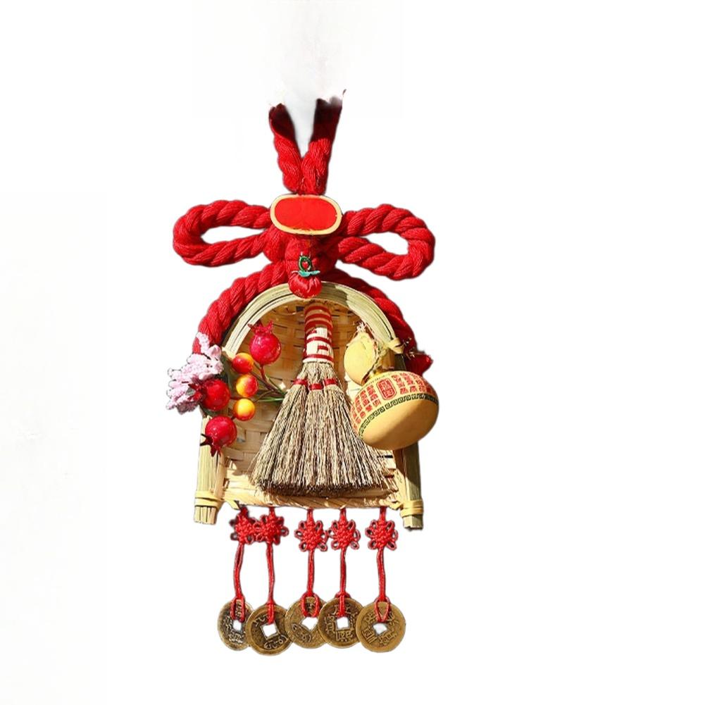 Chinese New Year Handmade Horse Pendant Red Knot Decoration for Spring Festival Hanging Ornament Featuring Good Fortune Symbols