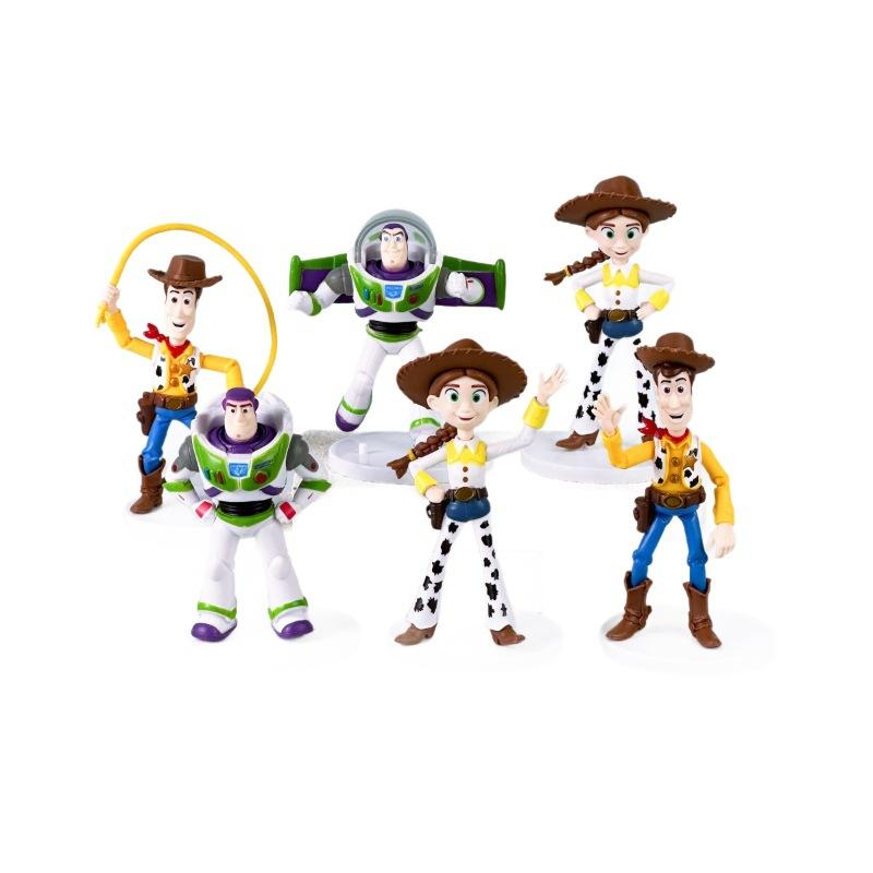 Toy Story Blind Box Figure Buzz Lightyear Astronaut Woody Jessie Anime Model Cake Topper