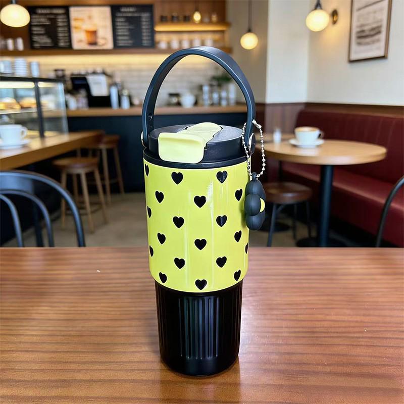 Cross-Border Insulated Cup: 316 Stainless Steel, Large Capacity, Portable, Cartoon Design, Car Coffee Tumbler