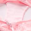 3pcs/lot Women's Sexy Hollow Lace Low Waist Triangle Panties Ruffle Edge Bow Underpants