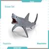 Marine Animal Model Set: Shark, Turtle, Dolphin, Whale, Penguin, Crab, and Seabed Creatures