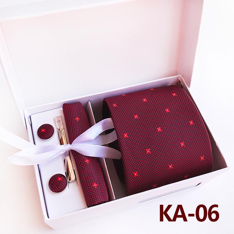 Polyester Business Executive Men'S Tie 6-Piece Gift Box Tie
