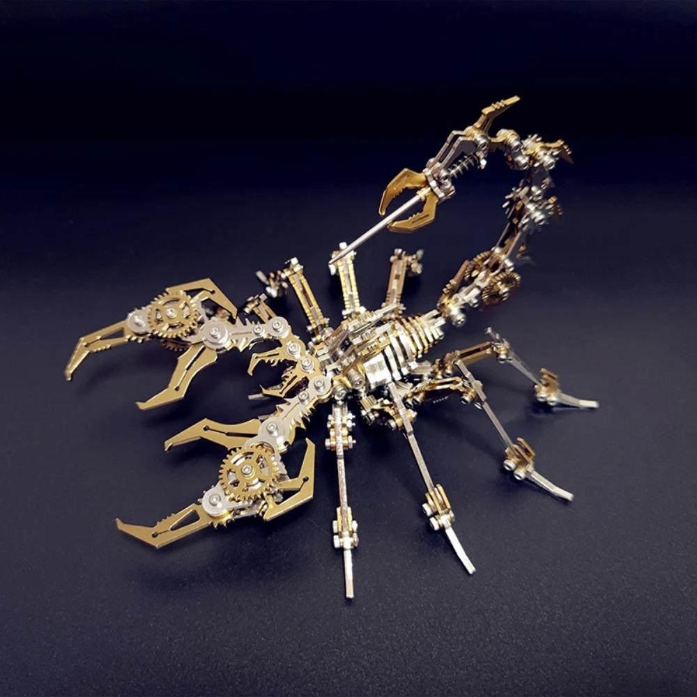 

Стимпанк 3D Скорпионы Металлическая Головоломка Съемные Дьяволы Скорпионы Игрушки Пазл DIY Модель Набор gold