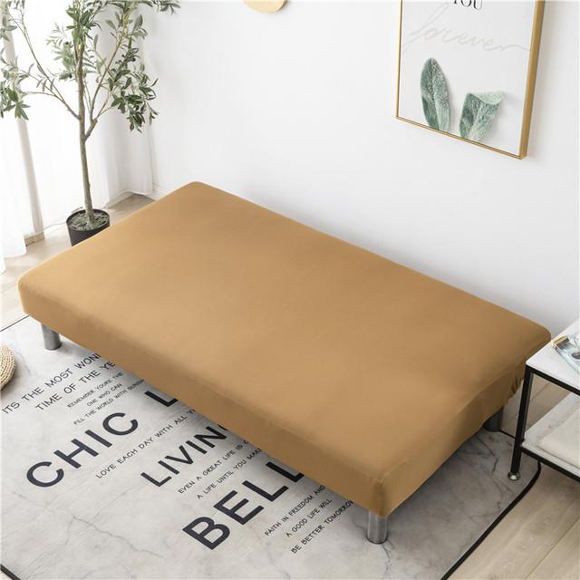 Solid Color Sofa Bed Cover All -Inclusive Folding Sofa Covers For Living Roon Tight Wrap Couch Cover Without Armrest Funda Sofa for Home