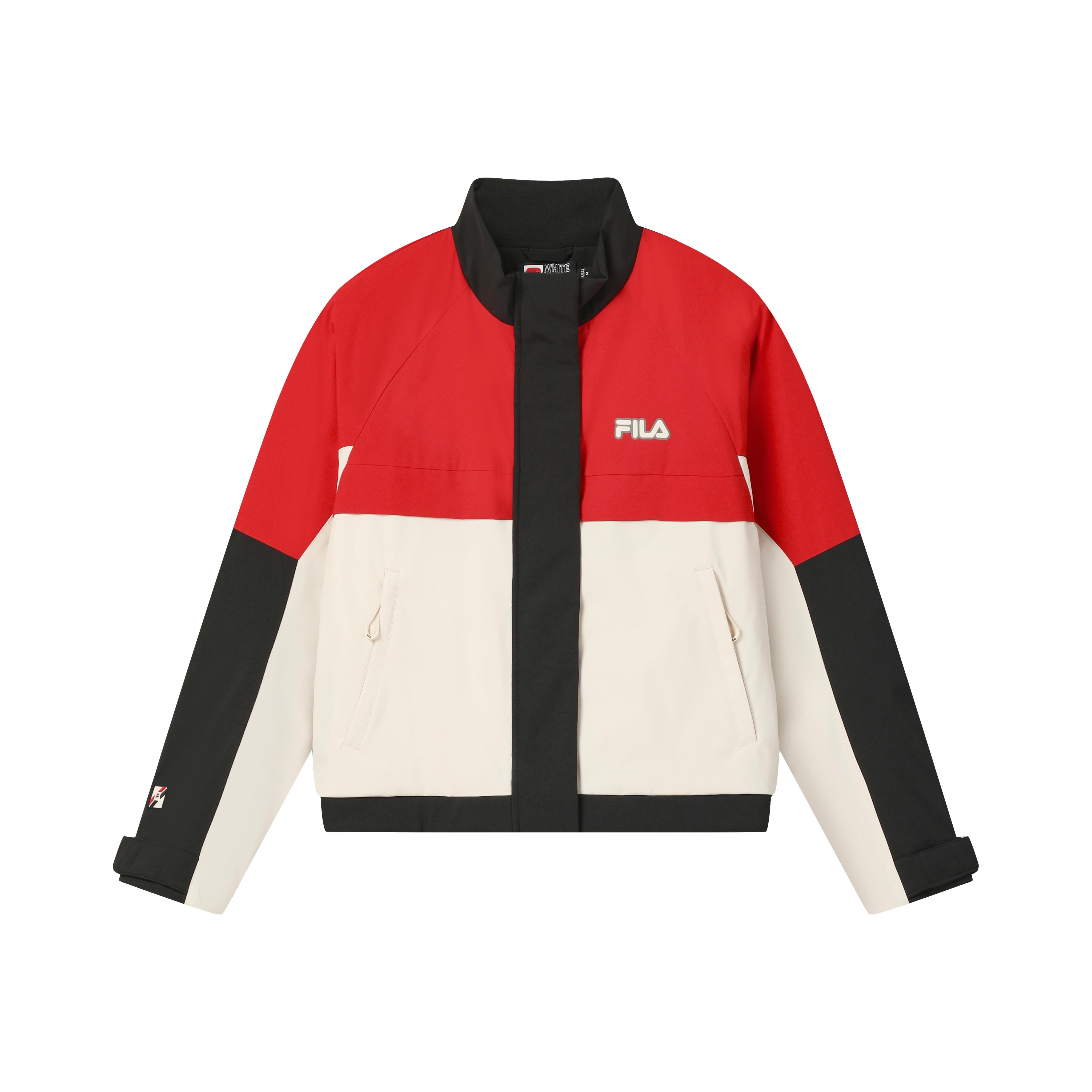 Fila Оригинальная Модная Персональная Трендовая Ретро Спортивная Повседневная Удобная Универсальная Теплая Свободная Хлопковая Куртка Женские куртки F11W619904FBK L