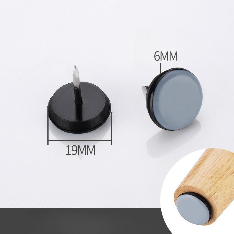 

10pcs Round Table Chair Foot Sliders Floor Protection With Nails Furniture Legs Pads Noise Reduction Floor Protectors Slider
