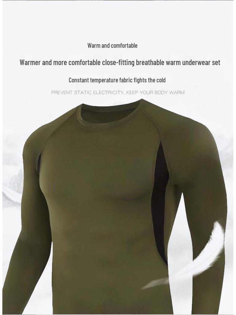 Men's Quick-Dry Thermal Cycling & Fitness Fleece Set