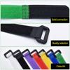 Hook Loop Strap Nylon Magic Strap Fishing Rod Tie Holder Nylon Reverse Buckle Cable Ties Straps
