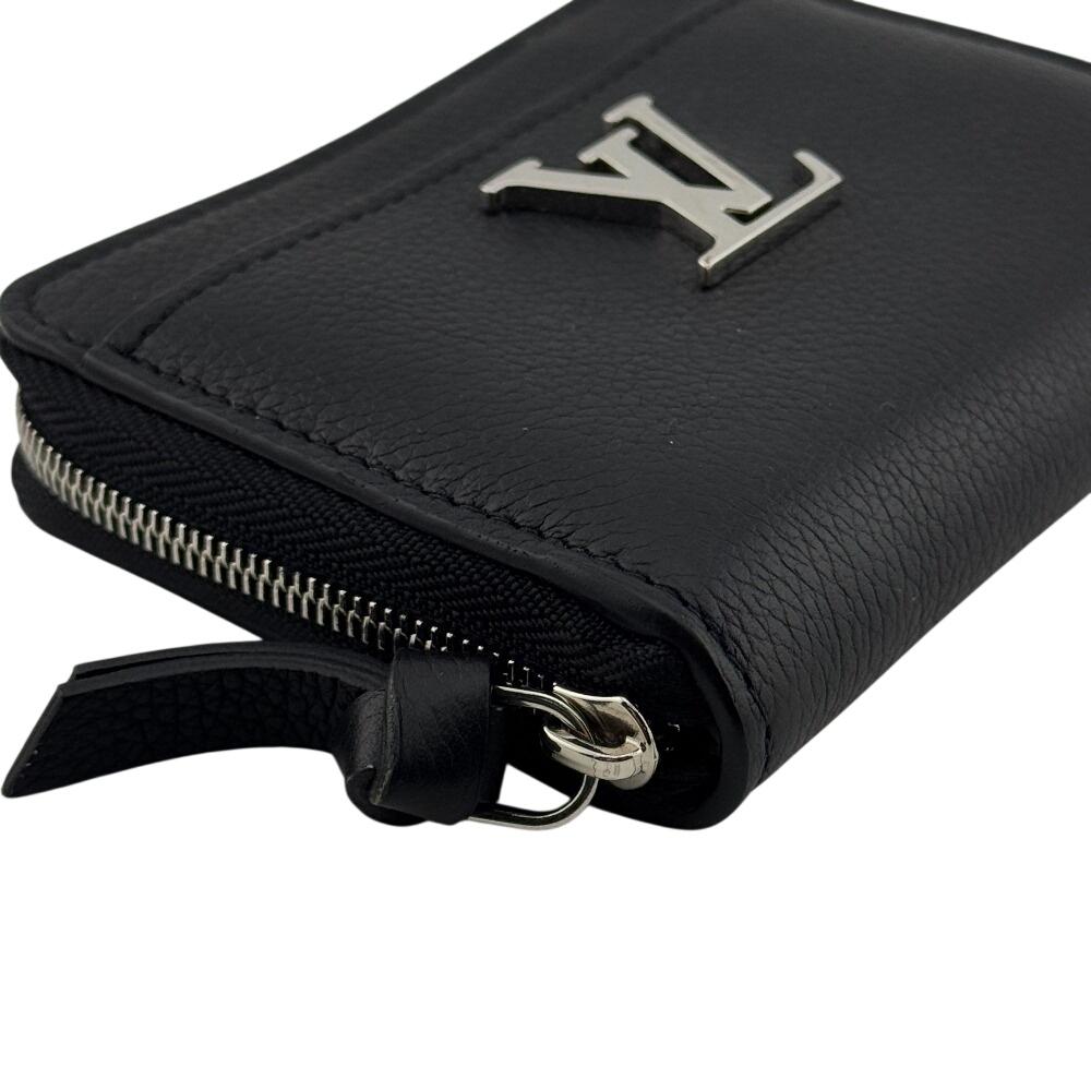 LOUIS VUITTON M80099 Zip around purse leather Rock Me Zippy Coin case black leather Used