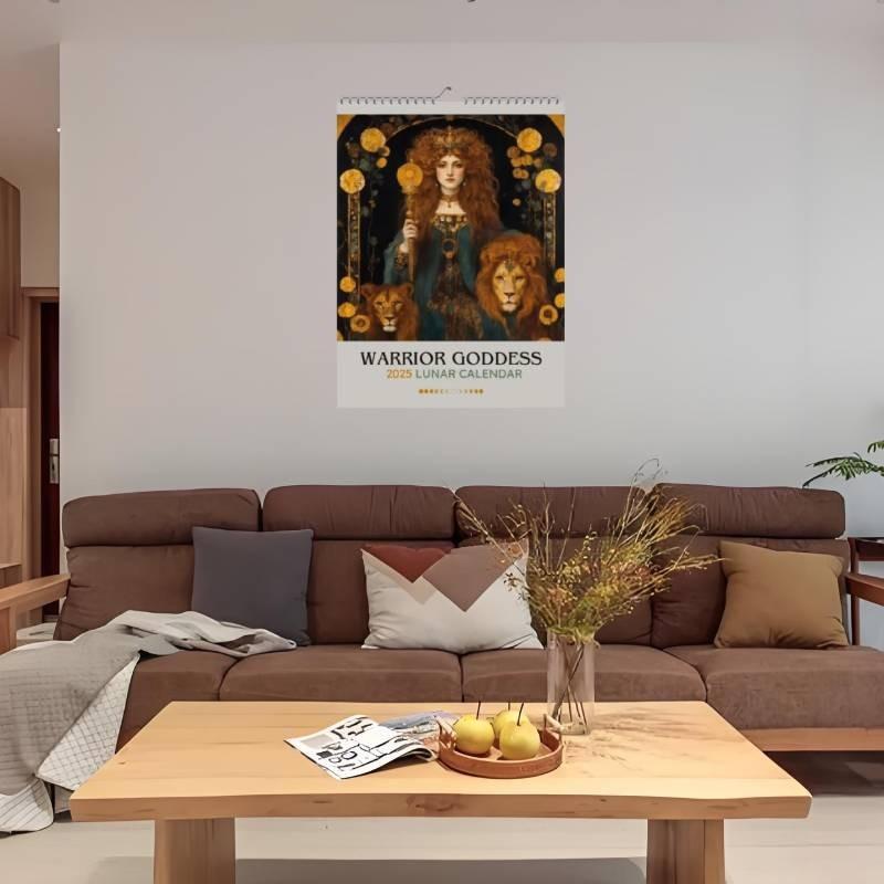 Goddess 2025 Worrior Calendar Fashion Cartoon Restaurant Decoration Calendar