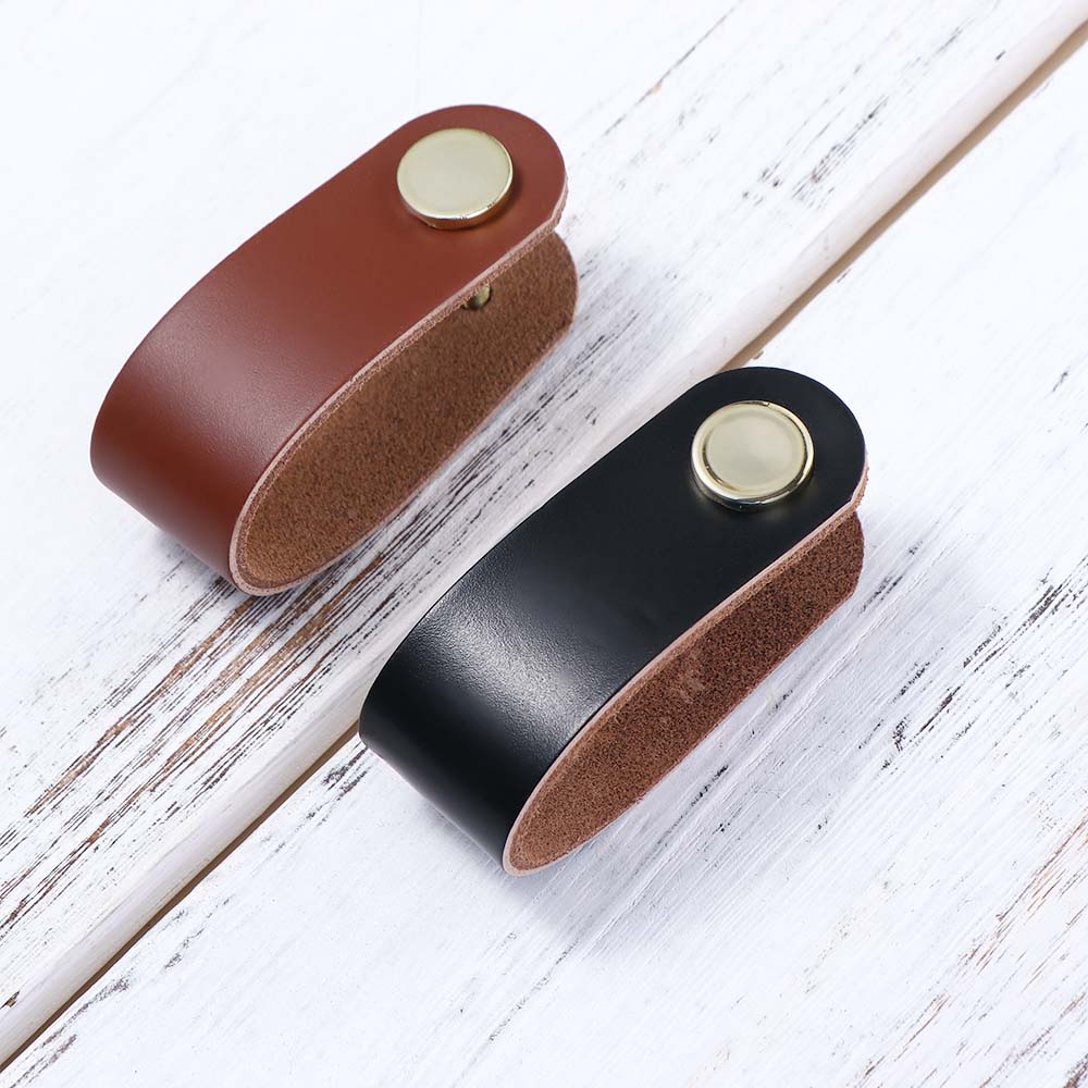 Wardrobe Cabinet Hardware Environmentally Furniture Knobs Door Pulls Leather Handle Drawer Handle