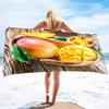 Pizza Print Beach Towel Hamburger Extra Large Pool Towel Adults Soft Cute Cartoon Food Patterns Absorbent Fluffy Beach Towels