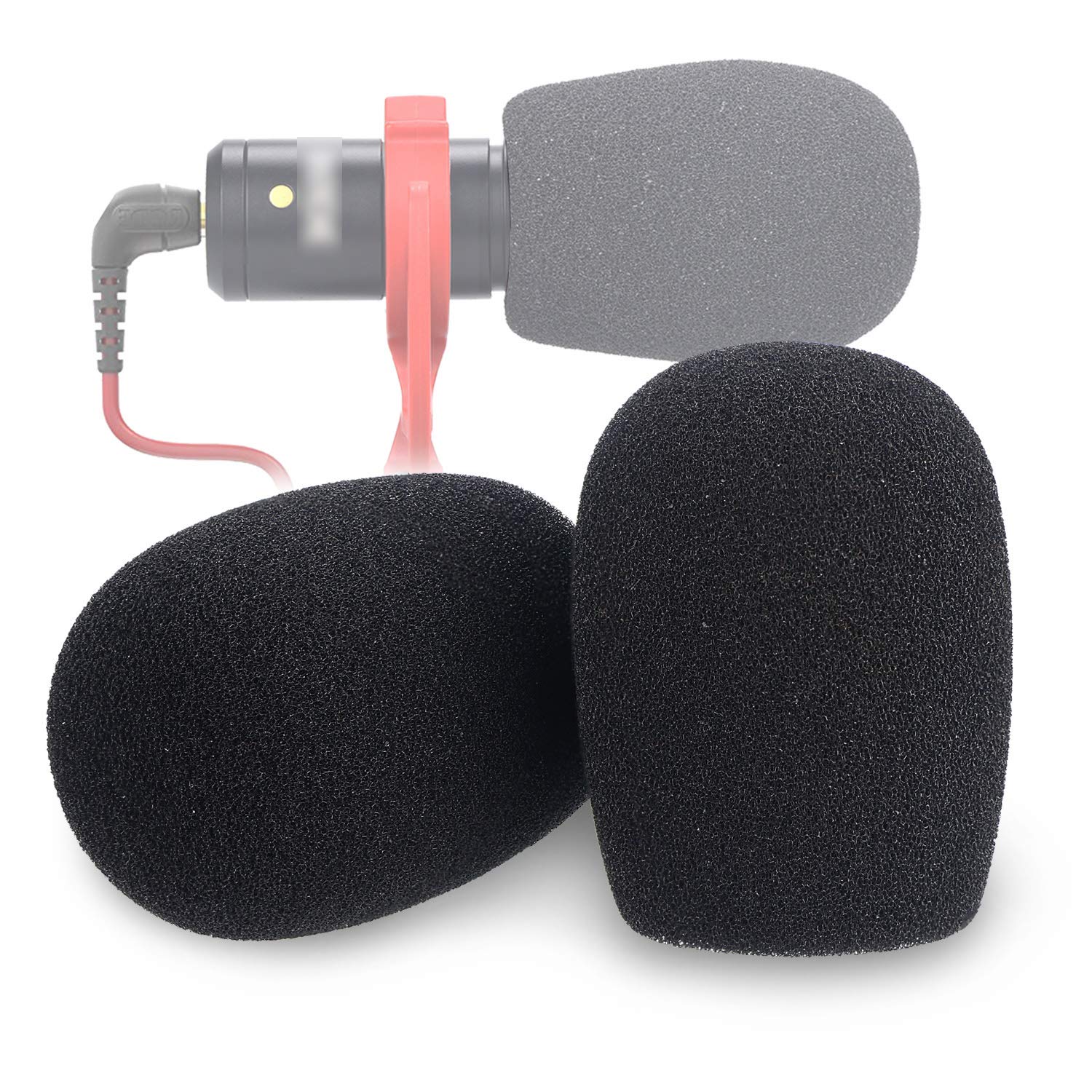 

YOUSHARES Rode Me Sponge Cover Sponge Cover Indoor Microphone Front Shield for Video Camera Microphones of - - (Pack 2)